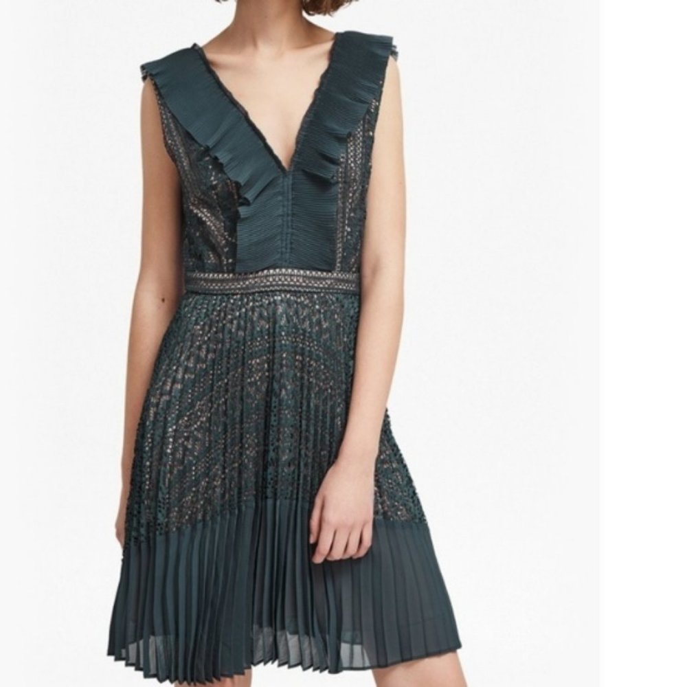 French Connection Orabelle V-neck Lace Dress, US 2